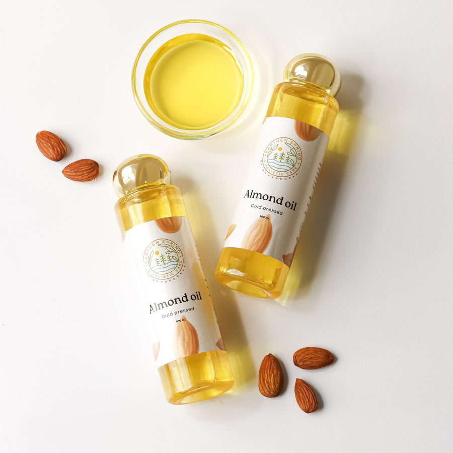 Cold-Pressed Almond Oil in Traditional Oil Duo