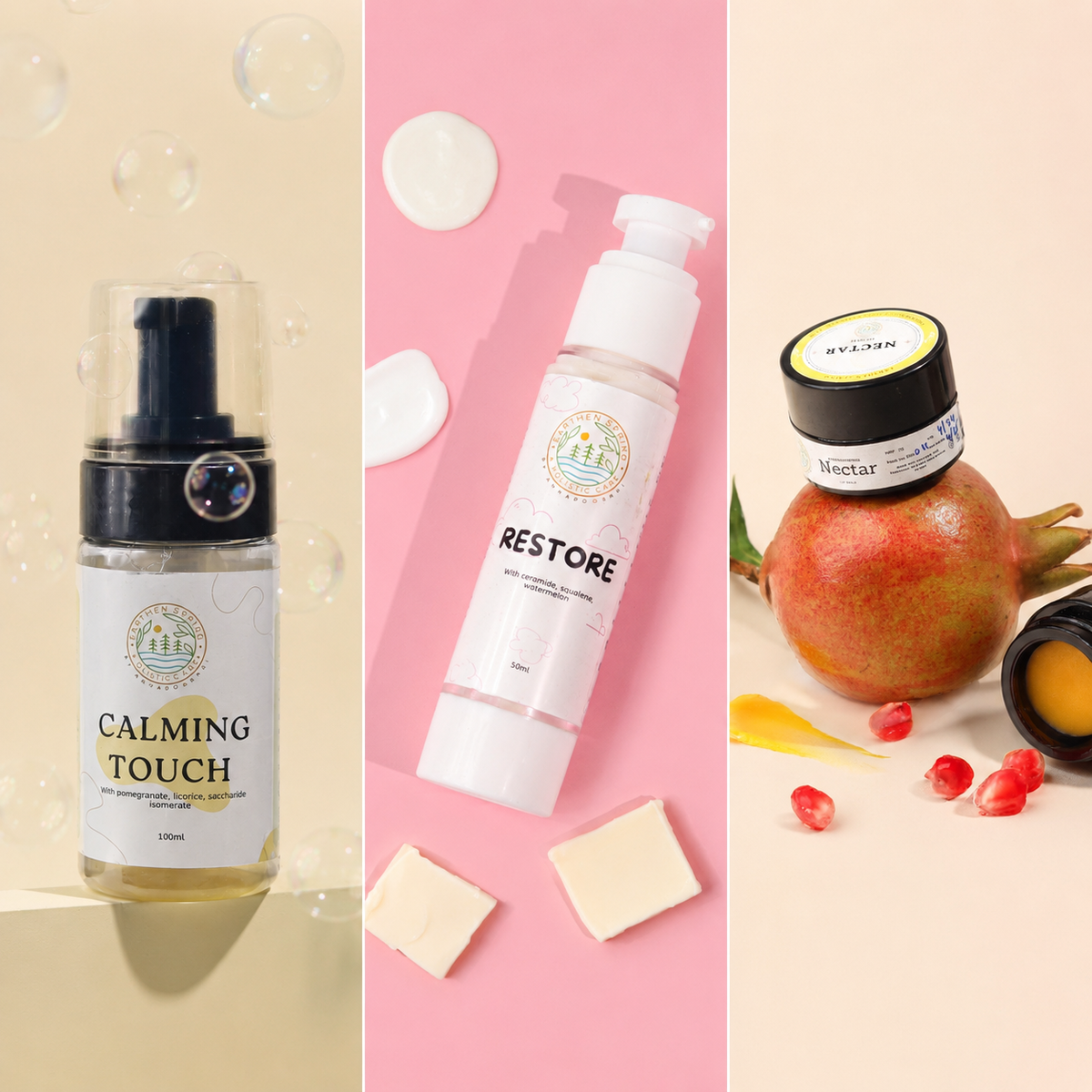 Dry Skin Starter complete combo with Calming Touch, Restore and Nectar